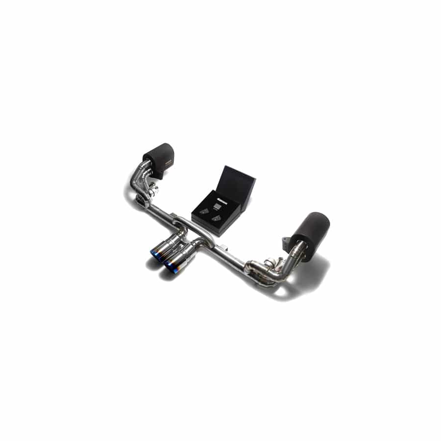 Armytrix P91G3-DT18B Titanium Valvetronic Exhaust System Porsche 991 GT3 | GT3 RS 2014-2019 with Dual Blue Coated 4"