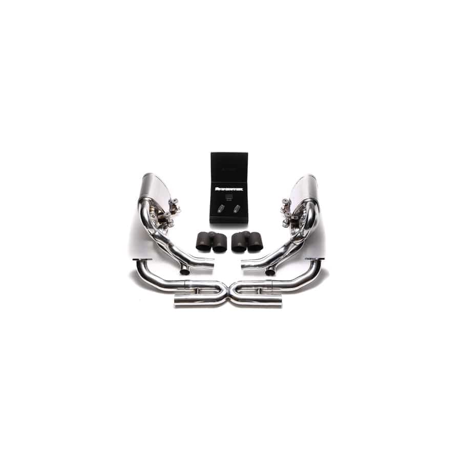 Armytrix P97N2-QS26M Valvetronic Exhaust System Porsche 997.2 Carrera PDK 2009-2011 with Quad Matte Black 3.5"