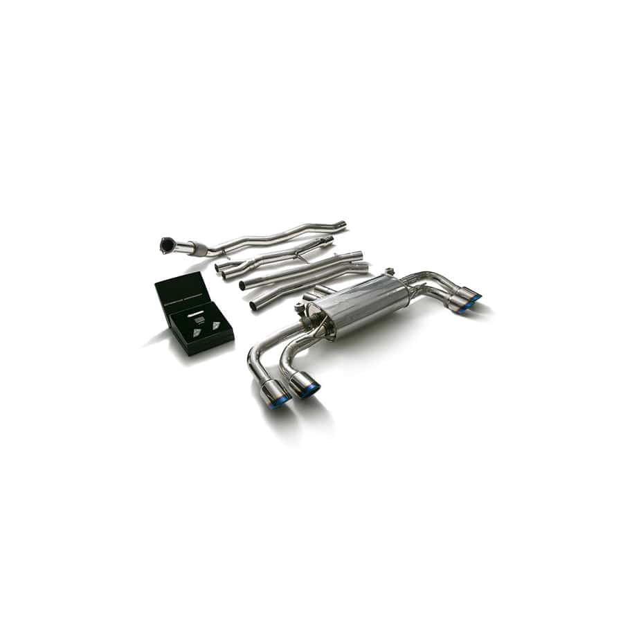 Armytrix PE3T1-QS30B Valvetronic Exhaust System Porsche Cayenne 2018+ with Quad Blue Coated 4"
