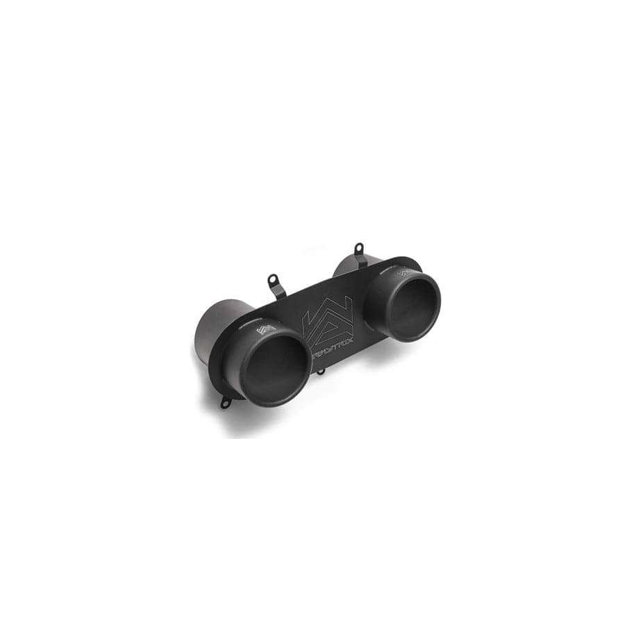 Armytrix T12-2M Titanium Series Twin Matte Black Tips Ferrari 458 Italia | Spider 4.5L V8 2010-2015 with Dual Matte Black 4"