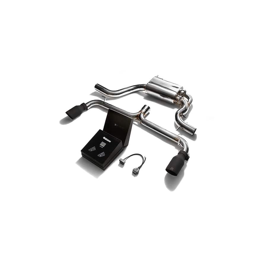 Armytrix VWG6T-DS21M Valvetronic Exhaust System Volkswagen Golf | GTI MK6 2010-2014 with Dual Matte Black 4"