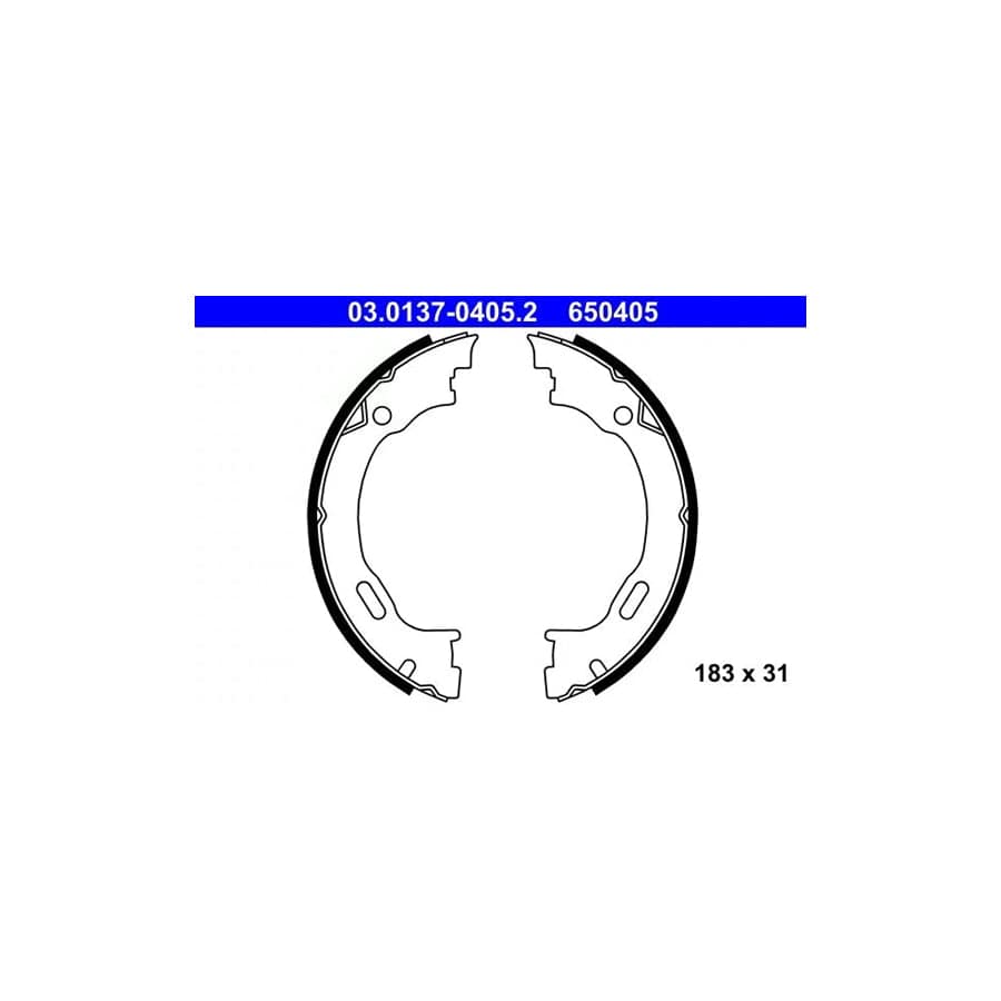 ATE 03.0137-0405.2 Handbrake Shoes
