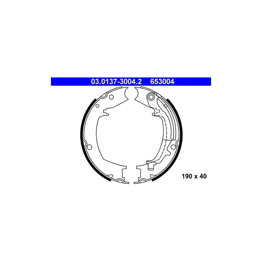 ATE 03.0137-3004.2 Handbrake Shoes