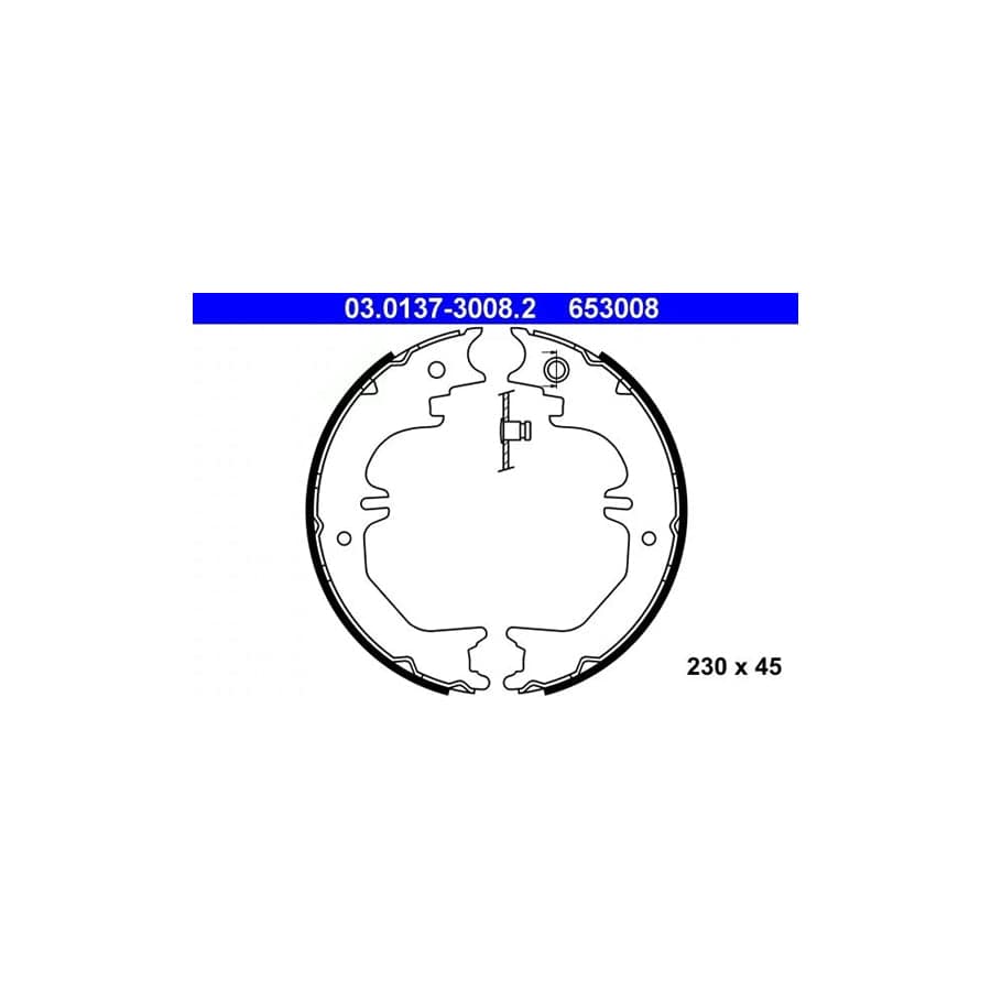 ATE 03.0137-3008.2 Handbrake Shoes