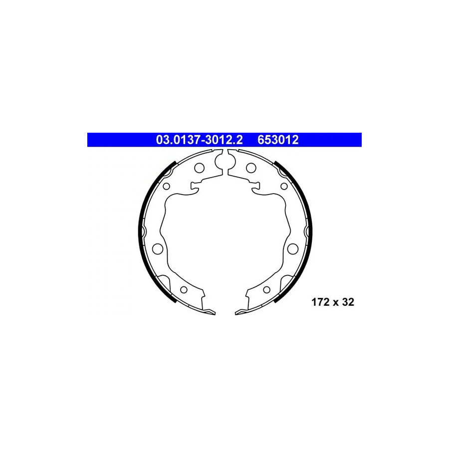 ATE 03.0137-3012.2 Handbrake Shoes