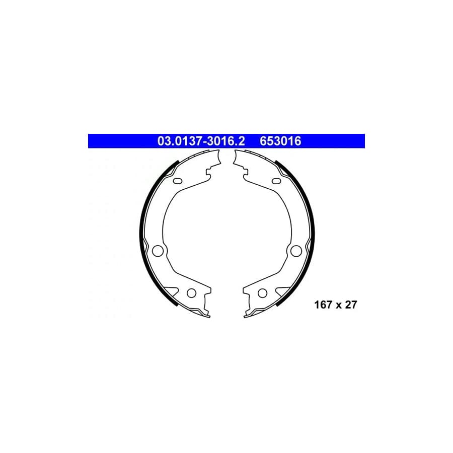 ATE 03.0137-3016.2 Handbrake Shoes