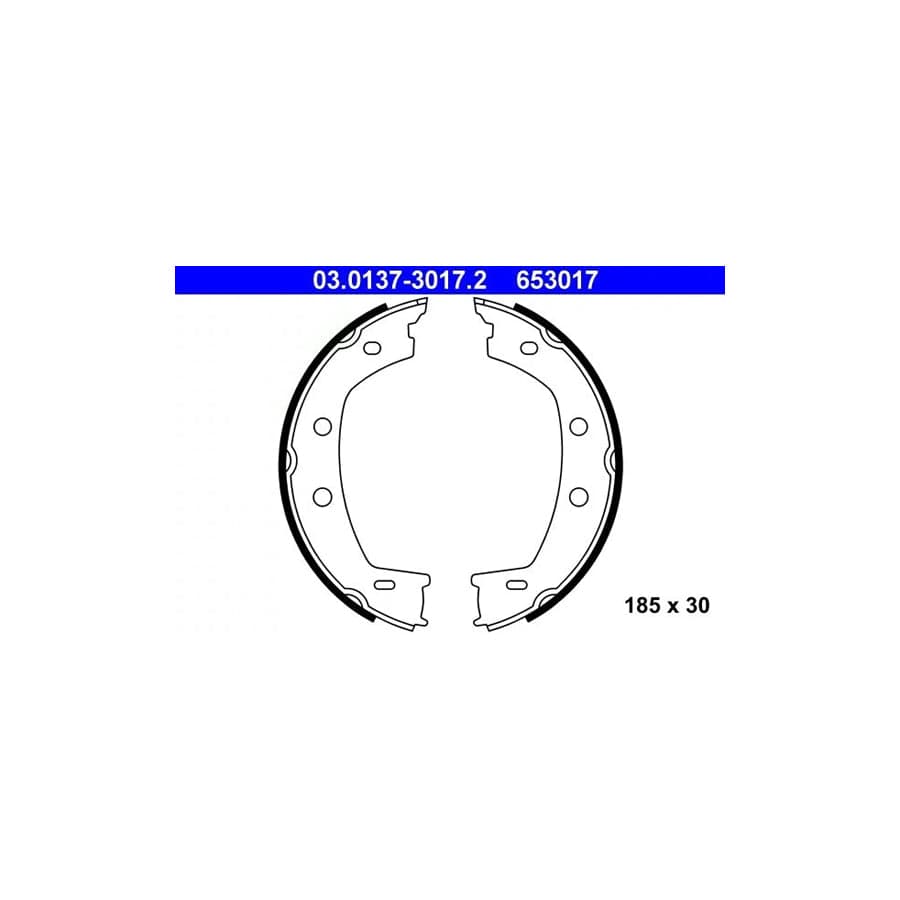 ATE 03.0137-3017.2 Handbrake Shoes for Land Rover Freelander