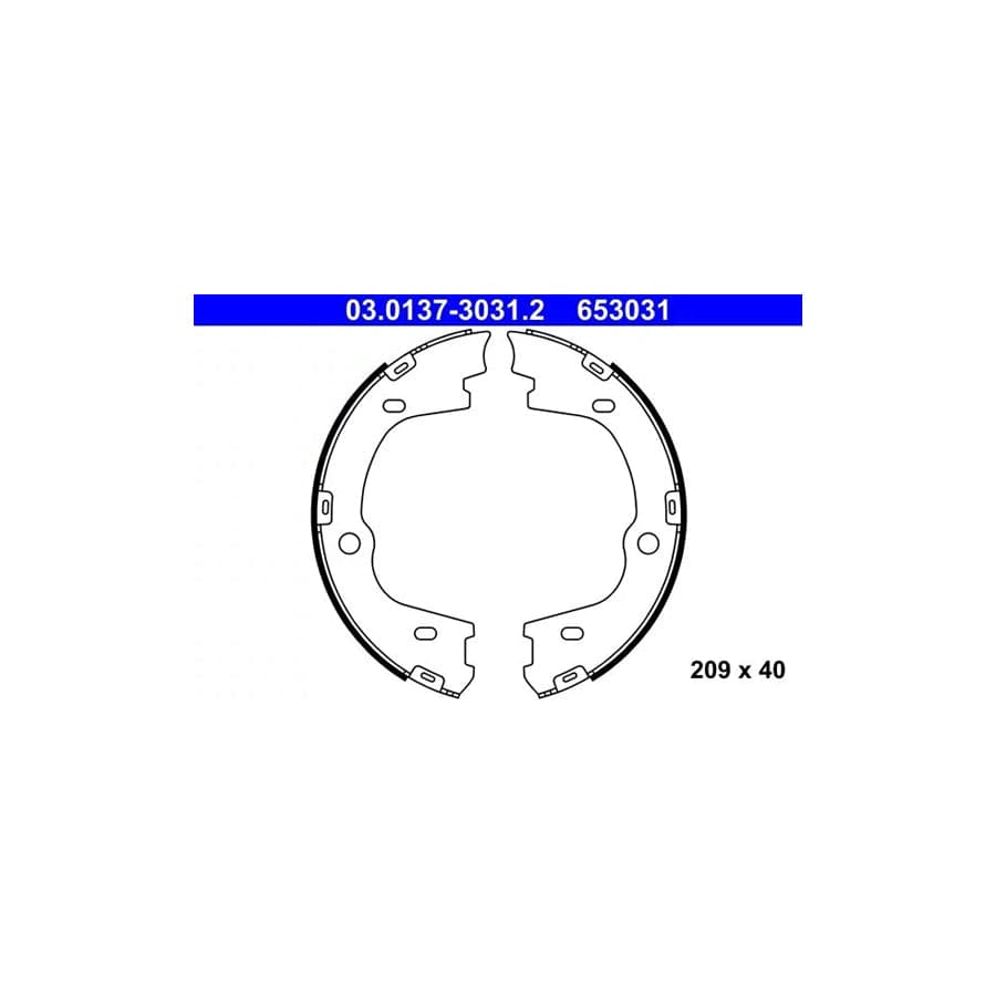 ATE 03.0137-3031.2 Handbrake Shoes