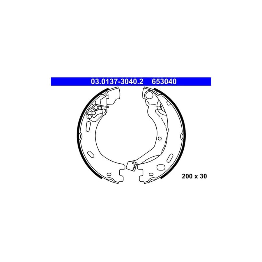 ATE 03.0137-3040.2 Handbrake Shoes