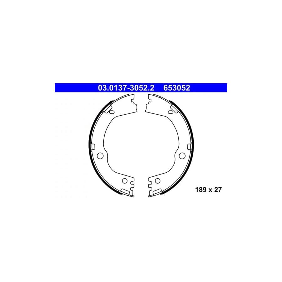 ATE 03.0137-3052.2 Handbrake Shoes