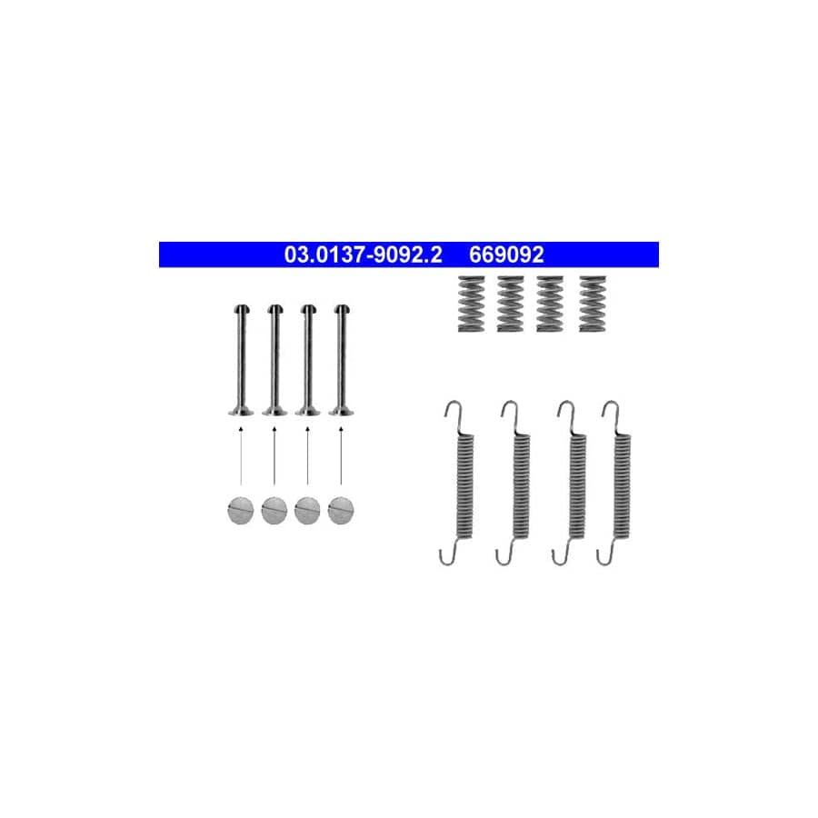 ATE 03.0137-9092.2 Brake Shoe Fitting Kit