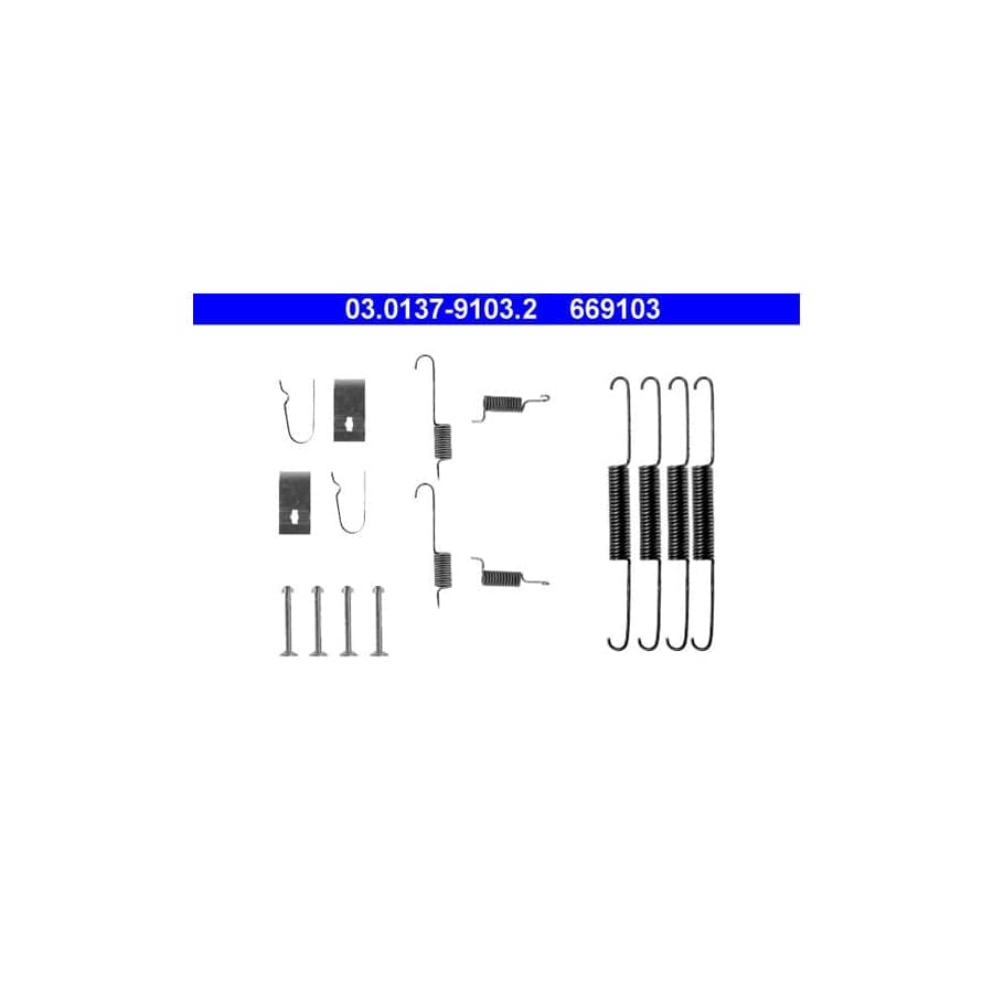 ATE 03.0137-9103.2 Accessory Kit, Brake Shoes for MAZDA 626