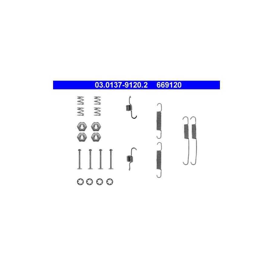 ATE 03.0137-9120.2 Accessory Kit, Brake Shoes for FORD FIESTA
