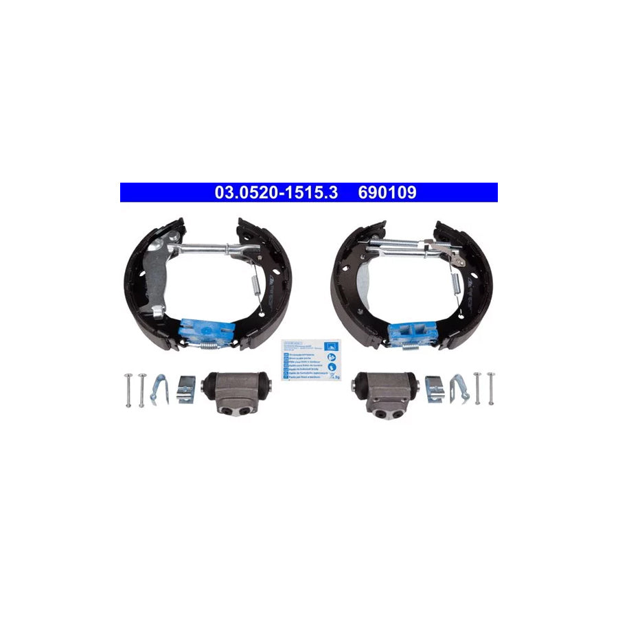 ATE 03.0520-1515.3 Brake Set, Drum Brakes for Hyundai I10