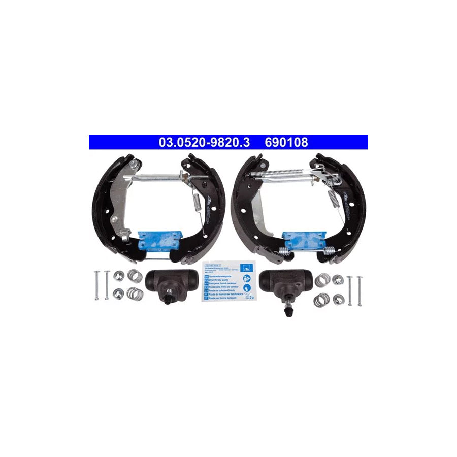 ATE 03.0520-9820.3 Brake Set, Drum Brakes for Chevrolet Spark