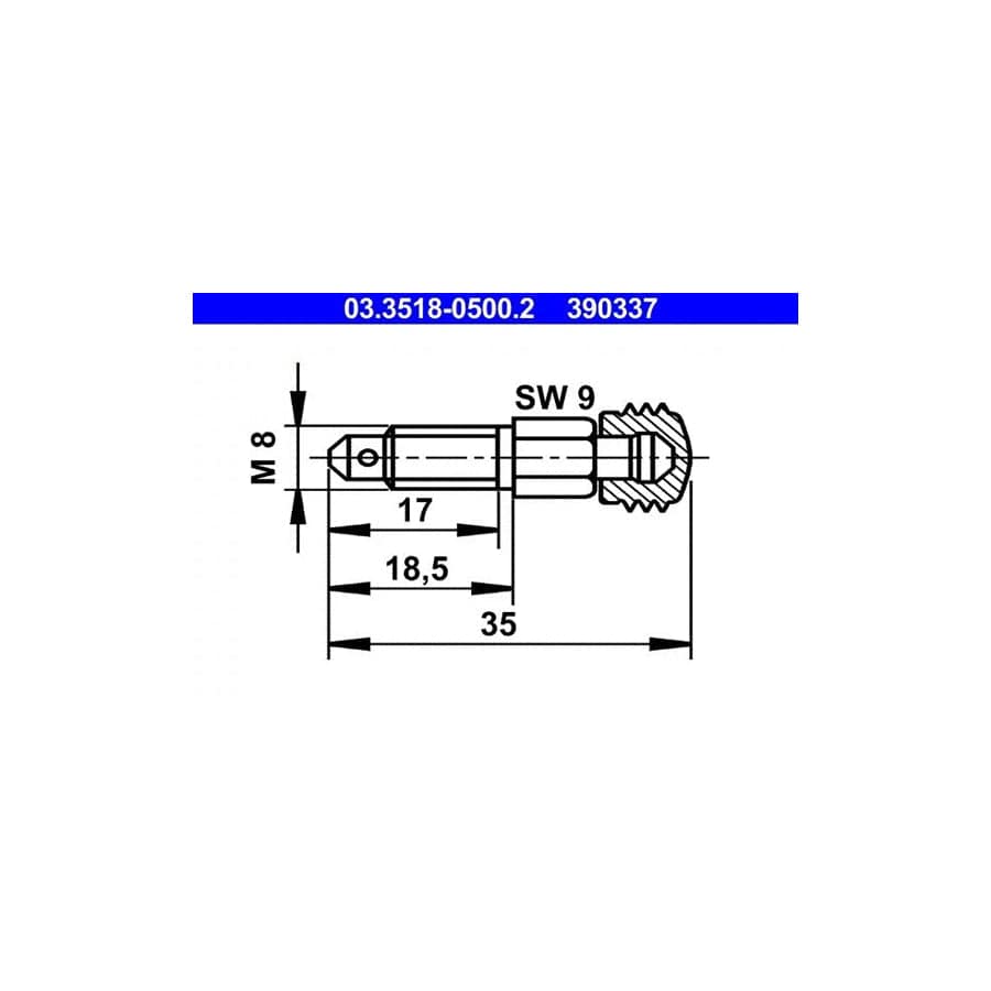 ATE 03.3518-0500.2 Breather Screw / Valve