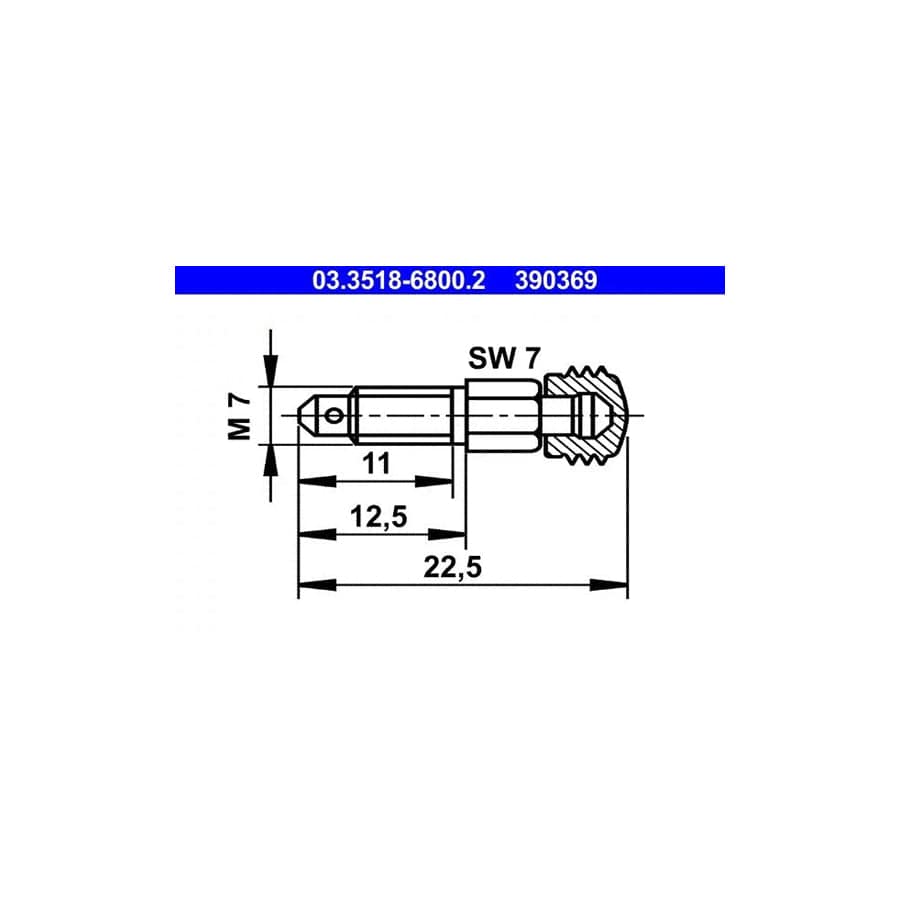 ATE 03.3518-6800.2 Breather Screw / Valve