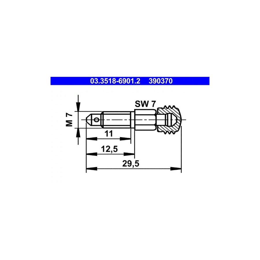 ATE 03.3518-6901.2 Breather Screw / Valve