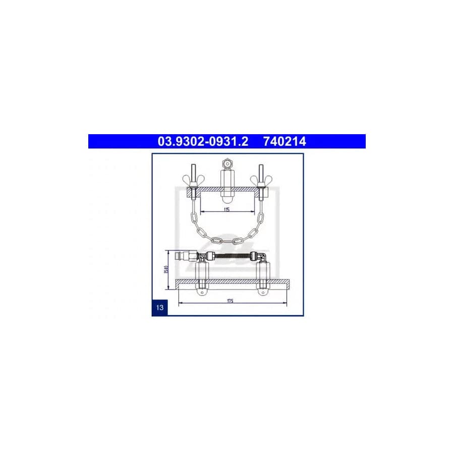 ATE 03.9302-0931.2 Breather Pipe