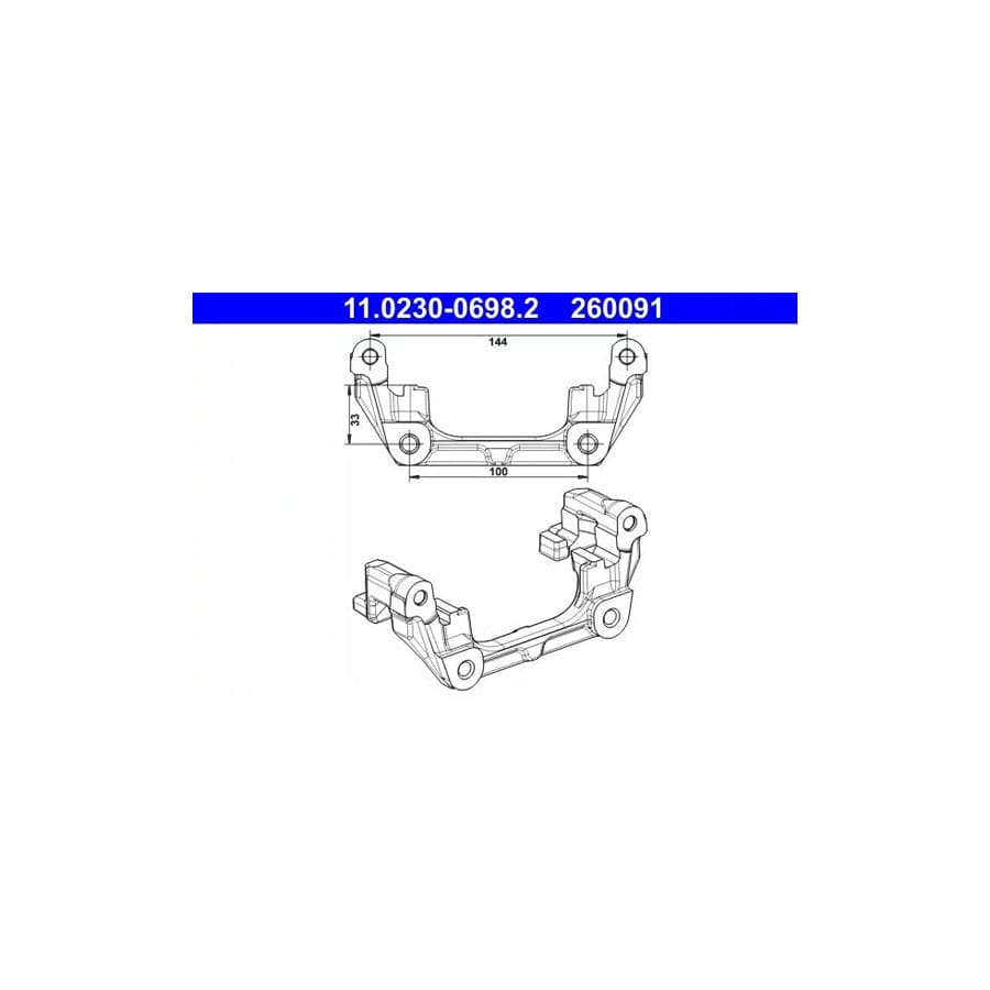 ATE 11.0230-0698.2 Carrier, Brake Caliper