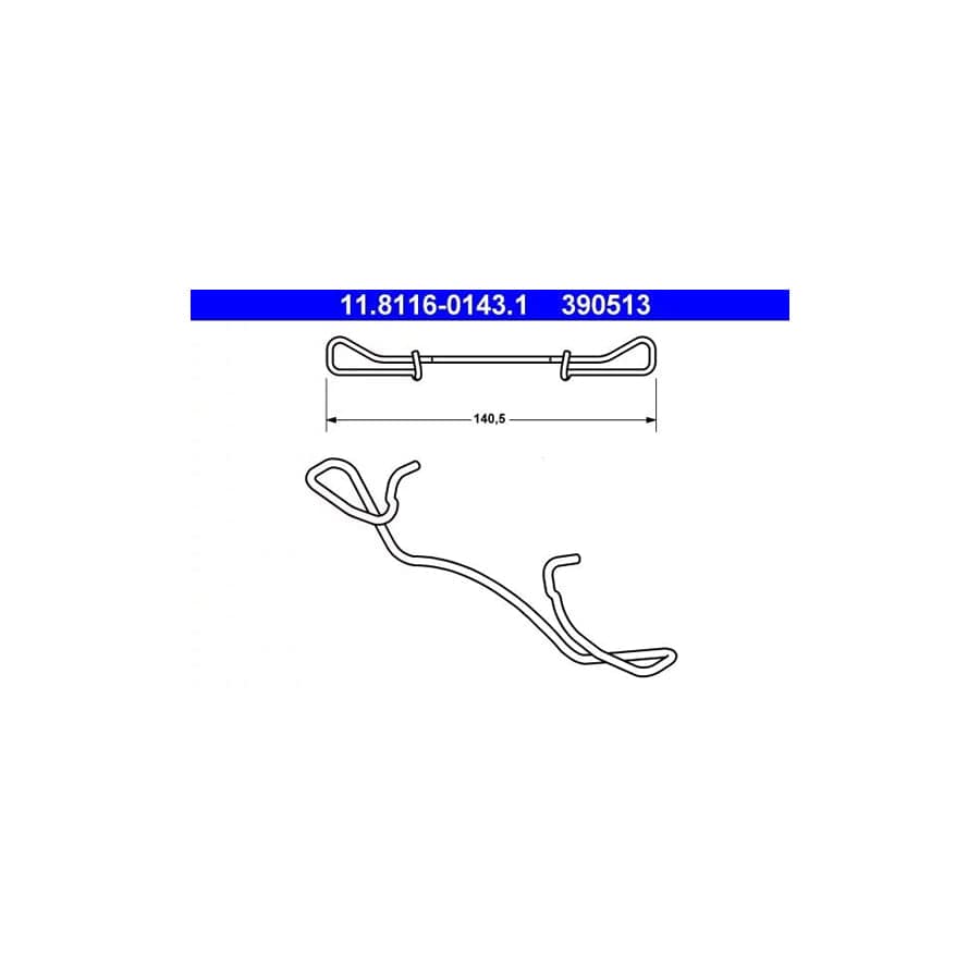 ATE 11.8116-0143.1 Spring, Brake Caliper