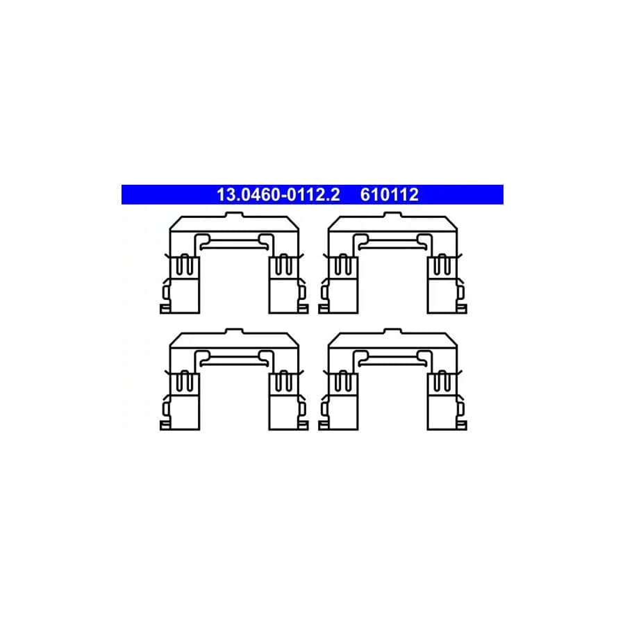 ATE 13.0460-0112.2 Accessory Kit, Disc Brake PaDS for Nissan Maxima V Qx Saloon (A33)