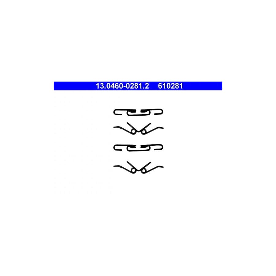 ATE 13.0460-0281.2 Accessory Kit, Disc Brake Pads