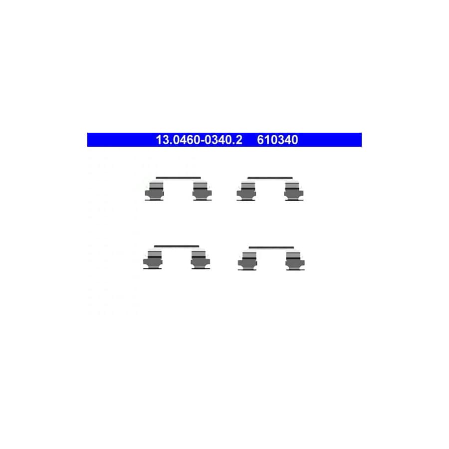 ATE 13.0460-0340.2 Accessory Kit, Disc Brake PaDS for Nissan X-Trail (T30)