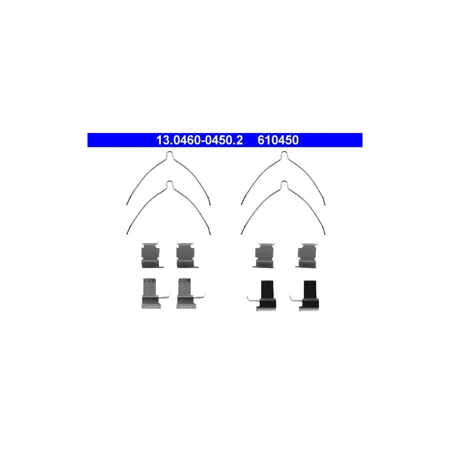 ATE 13.0460-0450.2 Accessory Kit, Disc Brake PaDS for Toyota Previa / Estima I (Xr10, Xr20)