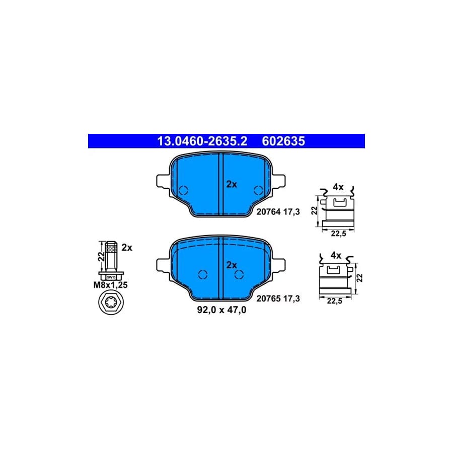 ATE 13.0460-2635.2 Brake Pad Set