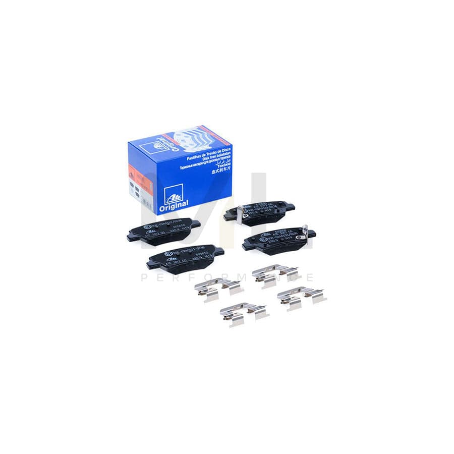 ATE 13.0460-5650.2 Brake pad set with acoustic wear warning, with accessories