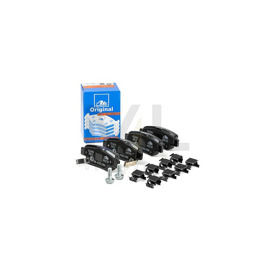 ATE 13.0460-5754.2 Brake pad set for HONDA CR-V with acoustic wear warning, with brake caliper screws, with accessories