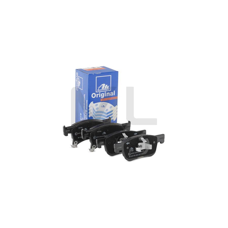 ATE 13.0460-7308.2 Brake pad set with acoustic wear warning, with accessories