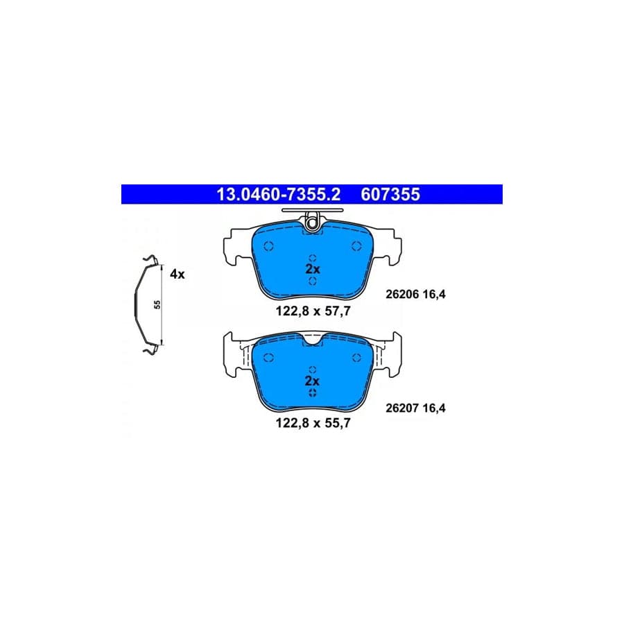 ATE 13.0460-7355.2 Brake Pad Set
