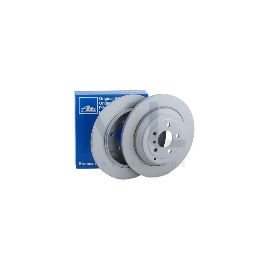 ATE 24.0114-0114.1 Brake Disc Solid, Coated, Alloyed / High-carbon, with bolts/screws  - 1 piece