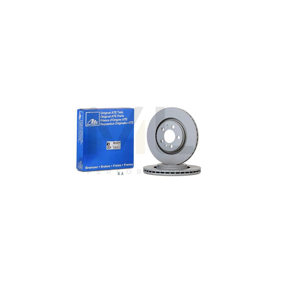 ATE 24.0122-0150.1 Brake Disc Vented, Coated, High-carbon, with bolts/screws  - 1 piece