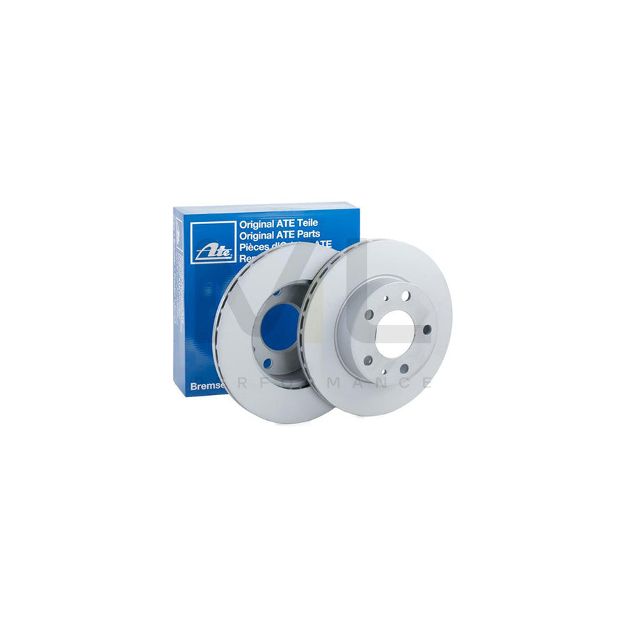 ATE 24.0124-0138.1 Brake Disc Vented, Coated  - 1 piece