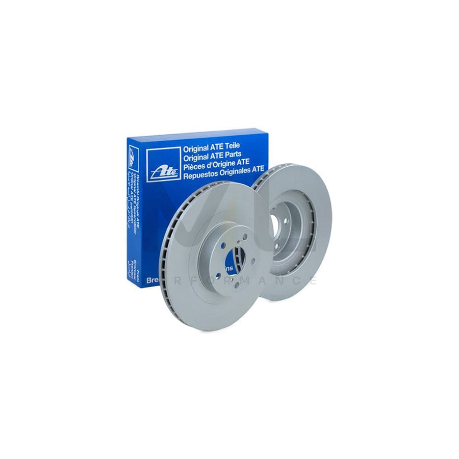 ATE 24.0124-0196.1 Brake Disc Vented, Coated  - 1 piece