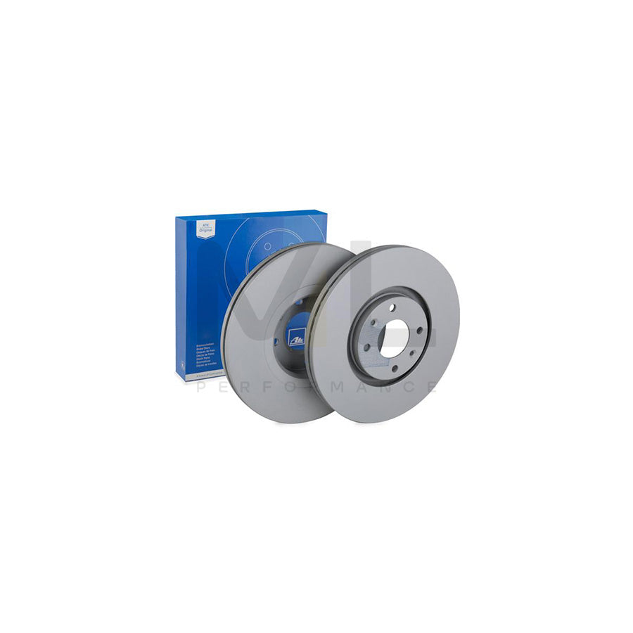 ATE 24.0126-0140.1 Brake Disc Externally Vented, Coated, with bolts/screws  - 1 piece