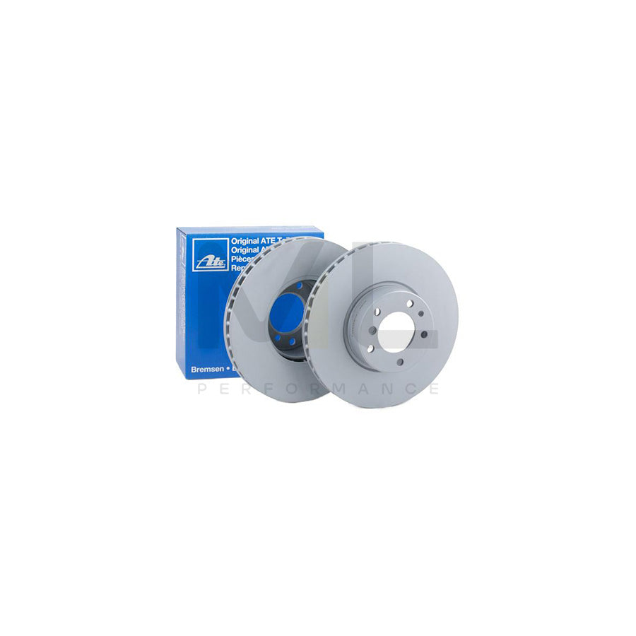 ATE 24.0130-0101.1 Brake Disc Vented, Coated, High-carbon, with bolts/screws  - 1 piece