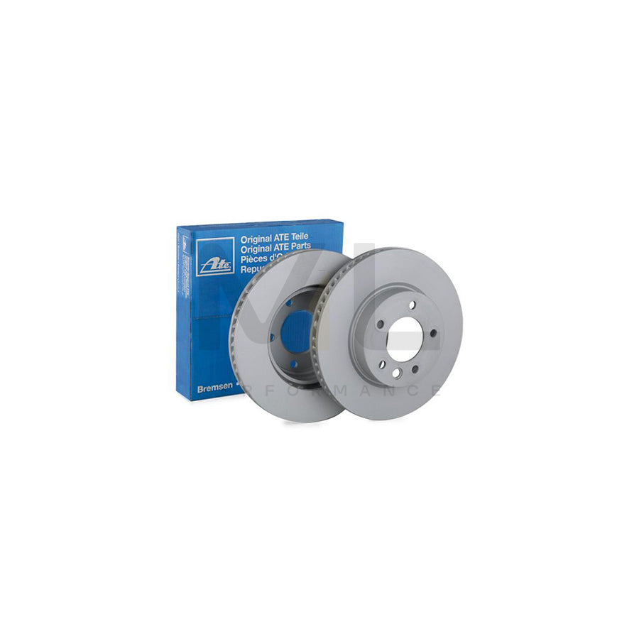 ATE 24.0132-0117.1 Brake Disc Vented, Coated, Alloyed / High-carbon, with bolts/screws