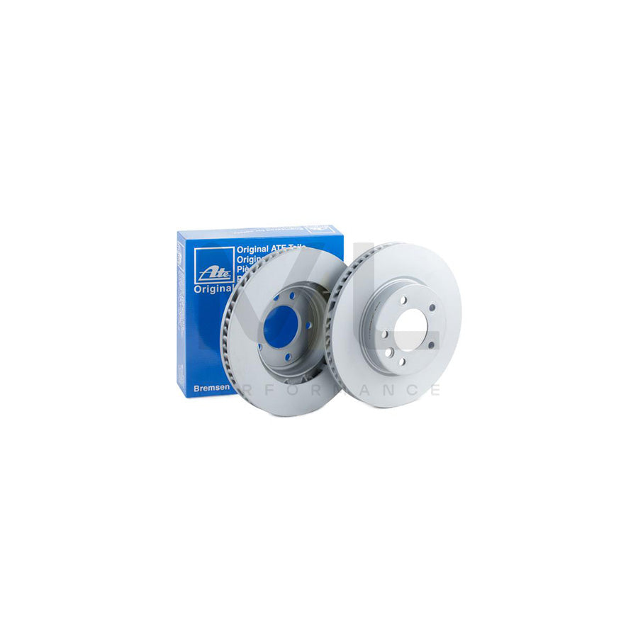 ATE 24.0132-0118.1 Brake Disc Vented, Coated, Alloyed / High-carbon, with bolts/screws