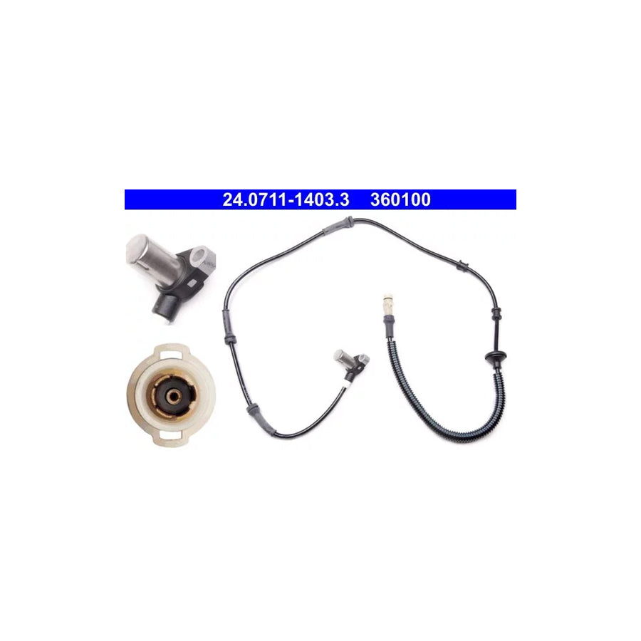 ATE 24.0711-1403.3 Abs Sensor for Renault 21
