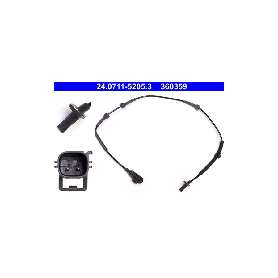 ATE 24.0711-5205.3 Abs Sensor for Land Rover Freelander