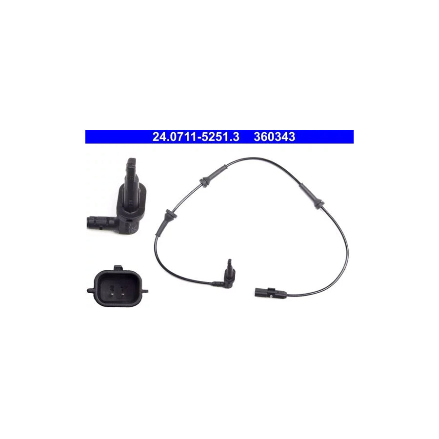 ATE 24.0711-5251.3 Abs Sensor for Renault Master