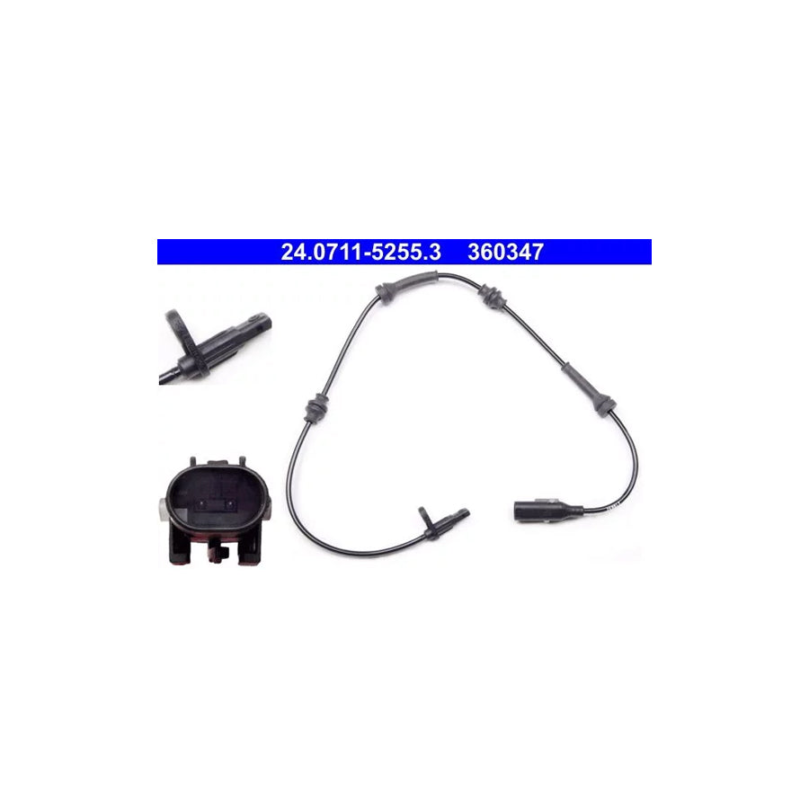 ATE 24.0711-5255.3 Abs Sensor for Alfa Romeo Giulietta