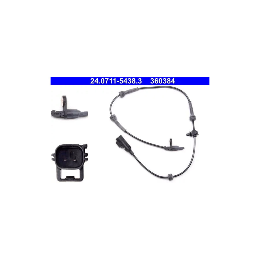 ATE 24.0711-5438.3 Abs Sensor for Land Rover Freelander