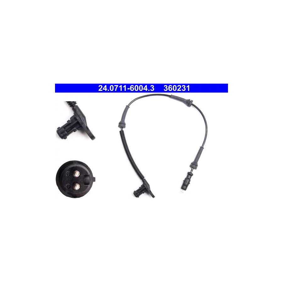 ATE 24.0711-6004.3 Abs Sensor for Renault Master