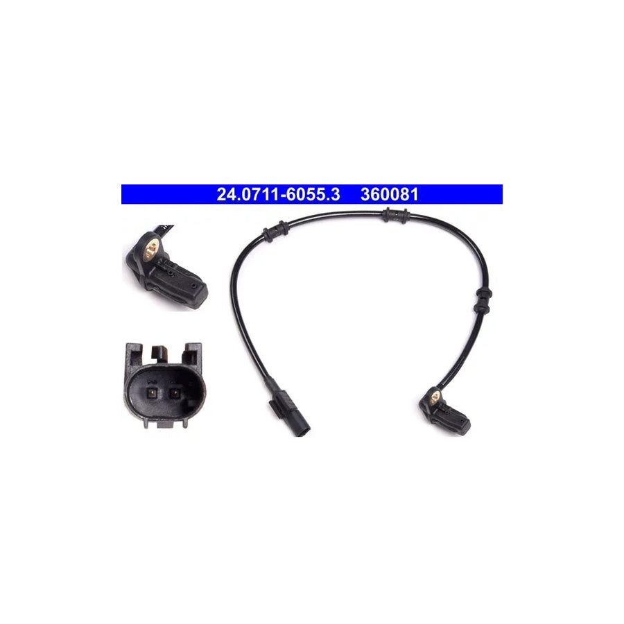 ATE 24.0711-6055.3 Abs Sensor Suitable for Mercedes-Benz ML-Class (W163)