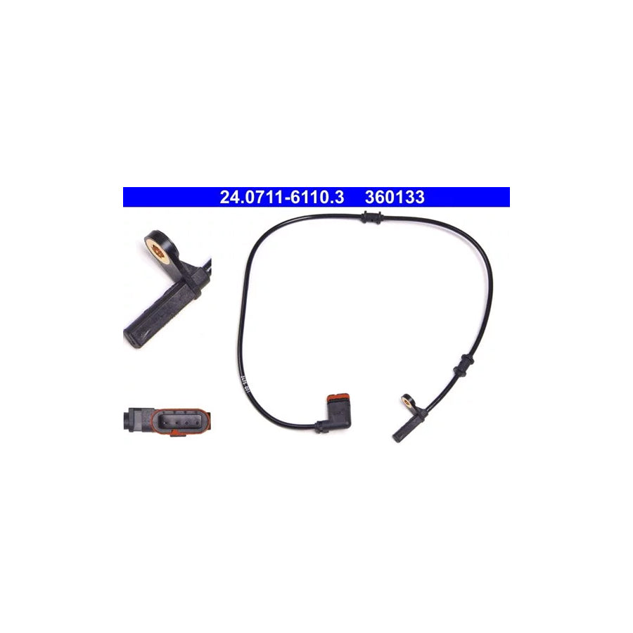 ATE 24.0711-6110.3 Abs Sensor Suitable for Mercedes-Benz Slk (R171)